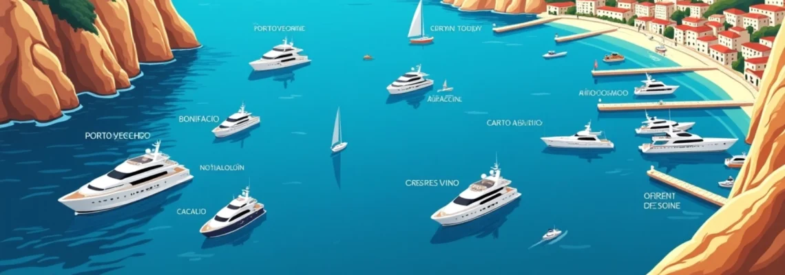 yacht in Corsica